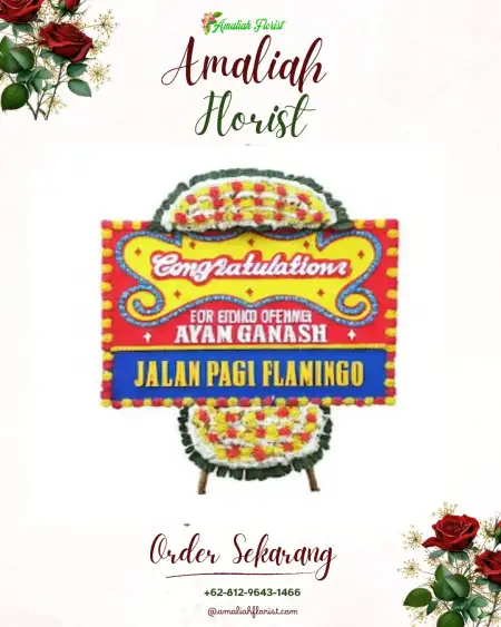 Sewa Papan Bunga Bau Bau